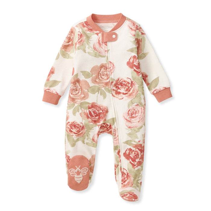 Burt's Bees Baby - Autumn Rose Garden Organic Cotton Sleep & Play Footed
