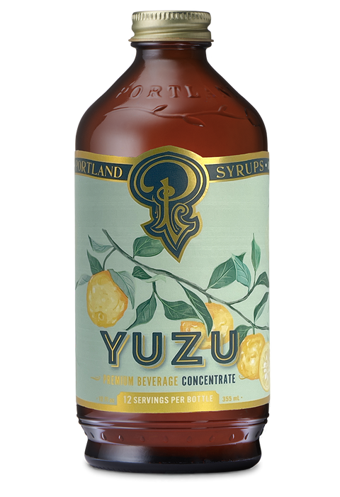Portland Syrups - Yuzu Syrup 12oz  - cocktail / mocktail mixer