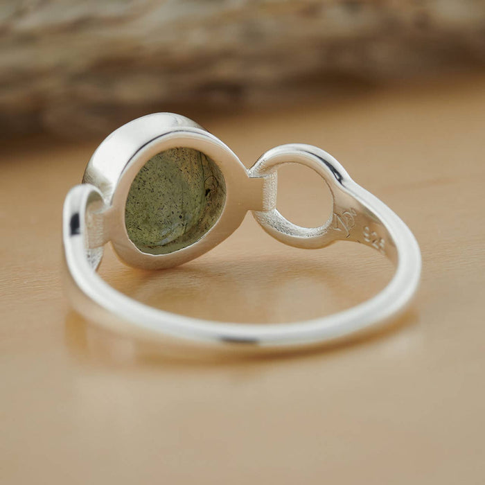 Nugent Jewelry - LABRADORITE STERLING SILVER TRINITY RING