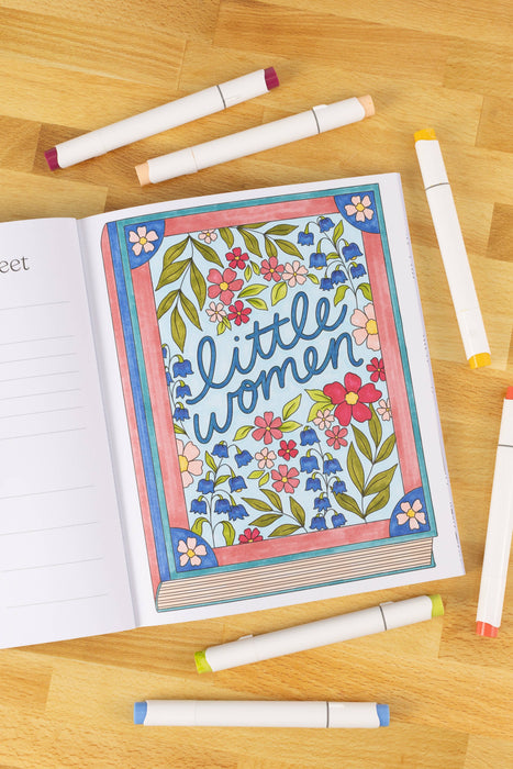 Elyse Breanne Design - All Booked Up Coloring Book | Bookish & Reading