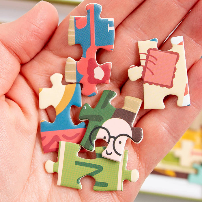 Pippi Post - Classics Bookshelf - 400 Piece Panoramic Jigsaw Puzzle