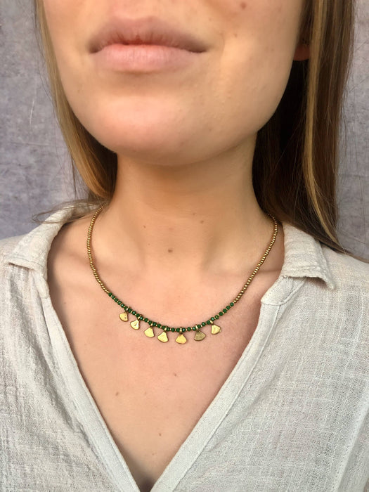 Baizaar - Triangle Drop Color Necklace