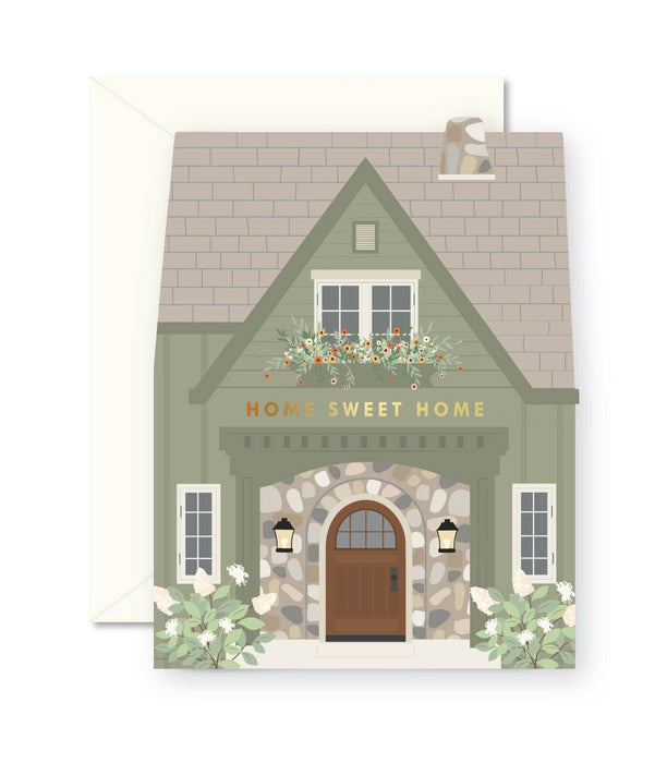 Ginger P. Designs - Green Home Sweet Home folded Greeting Card