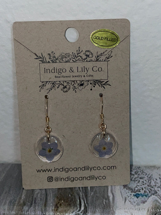 Indigo & Lily Forget Me Not Dangle Earrings