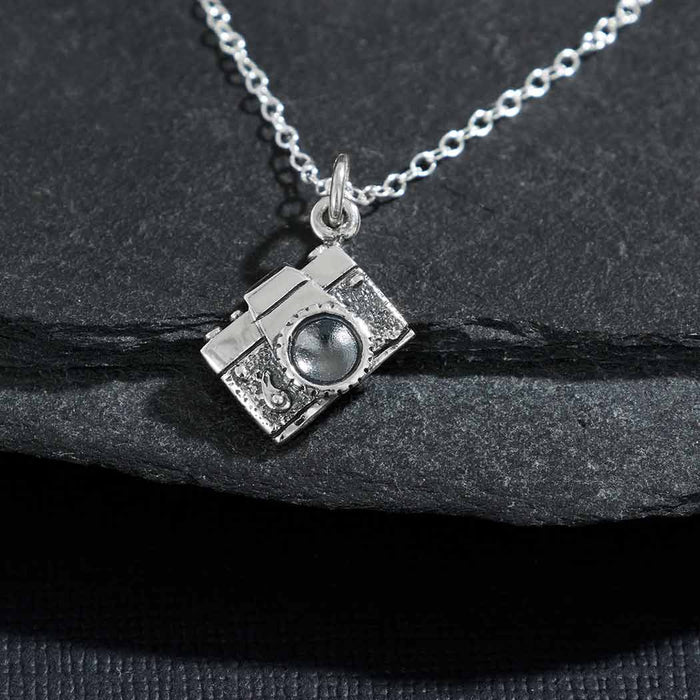 Nina Designs - Sterling Silver 18 Inch Camera Necklace