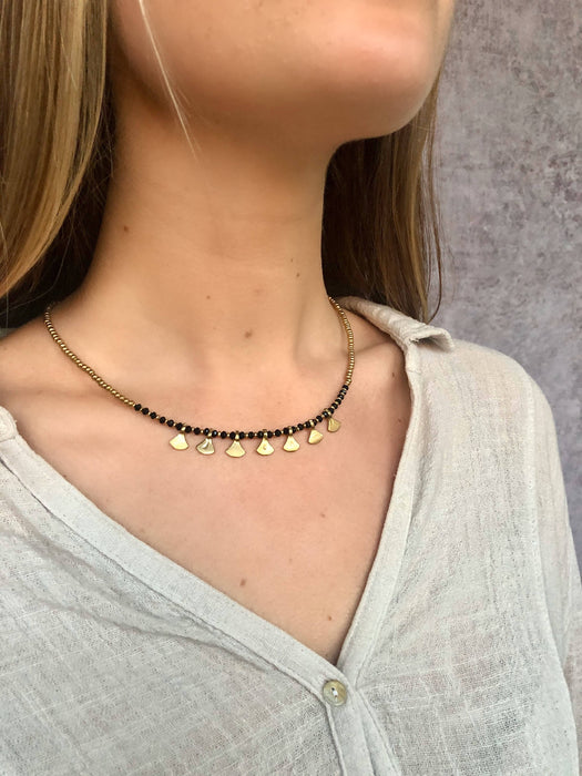 Baizaar - Triangle Drop Color Necklace