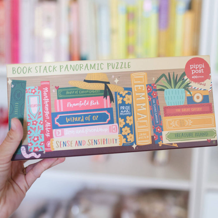 Pippi Post - Classics Bookshelf - 400 Piece Panoramic Jigsaw Puzzle