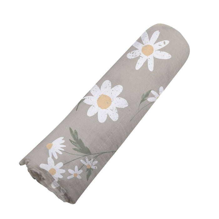 Newcastle Classics - White Daisy Bamboo Swaddle
