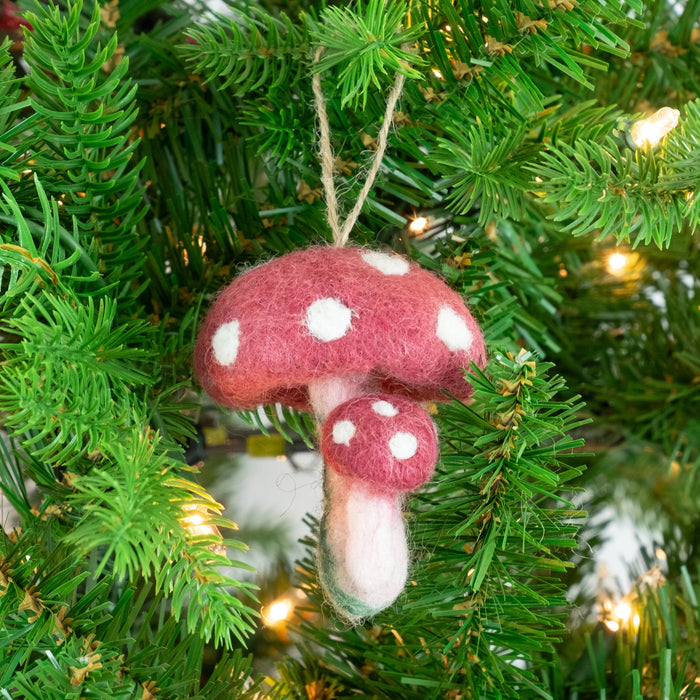 The Winding Road - Felt Mushroom Ornaments