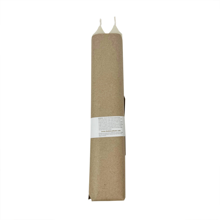 Andaluca - Ivory Ridged Taper Candles (Set of 2)