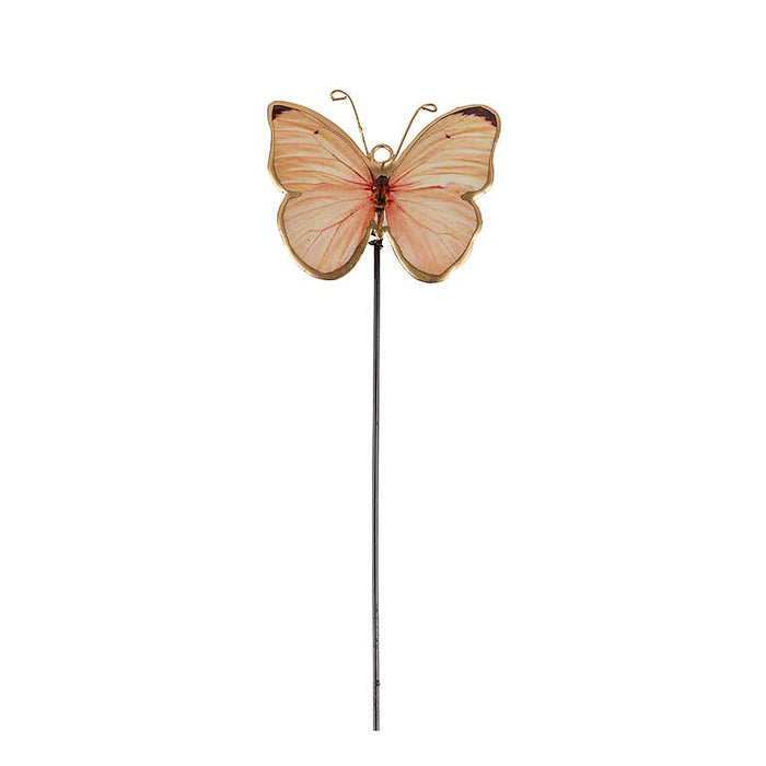 Abbott - Small Butterfly Plant Stake-4 Assorted-10" H