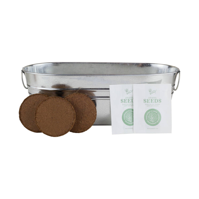 Buzzy, Inc. - Galvanized Windowsill - Kitchen Herb