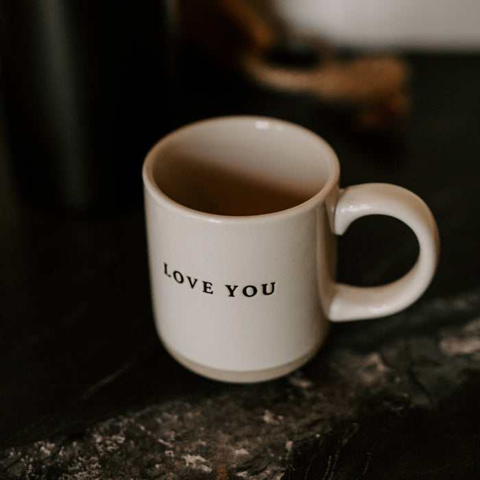 Sweet Water Decor Love You Stoneware Coffee Mug