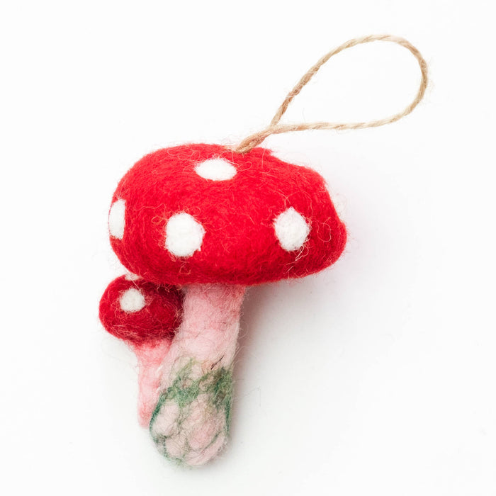 The Winding Road - Felt Mushroom Ornaments