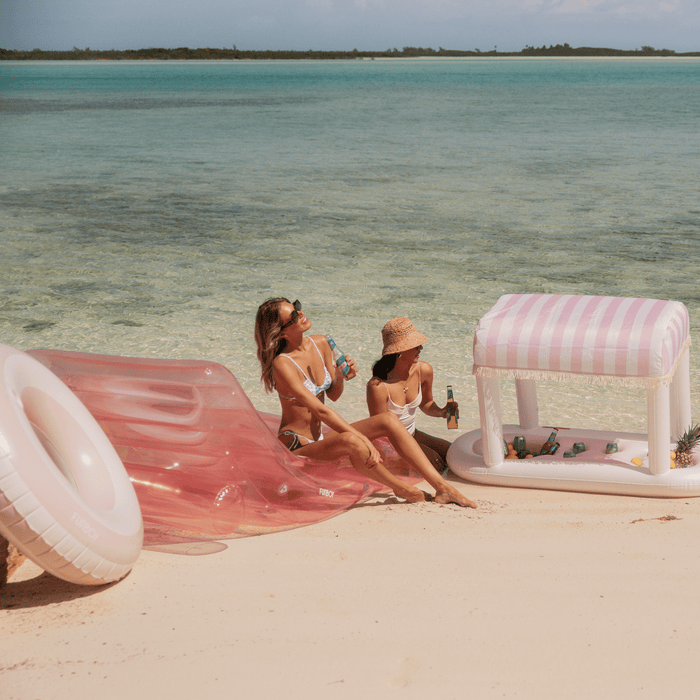 FUNBOY - Pink Striped Tube Float