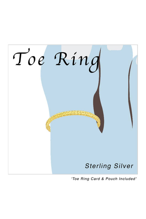 Zoey Simmons - 18k Vermeil Braid Adjustable Toe Ring