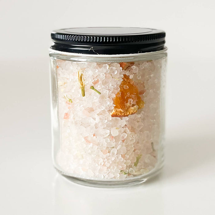 The Bohemian Box Shop - Good Vibes Only Bath Soak - 8oz Glass Jar of Bath Salts