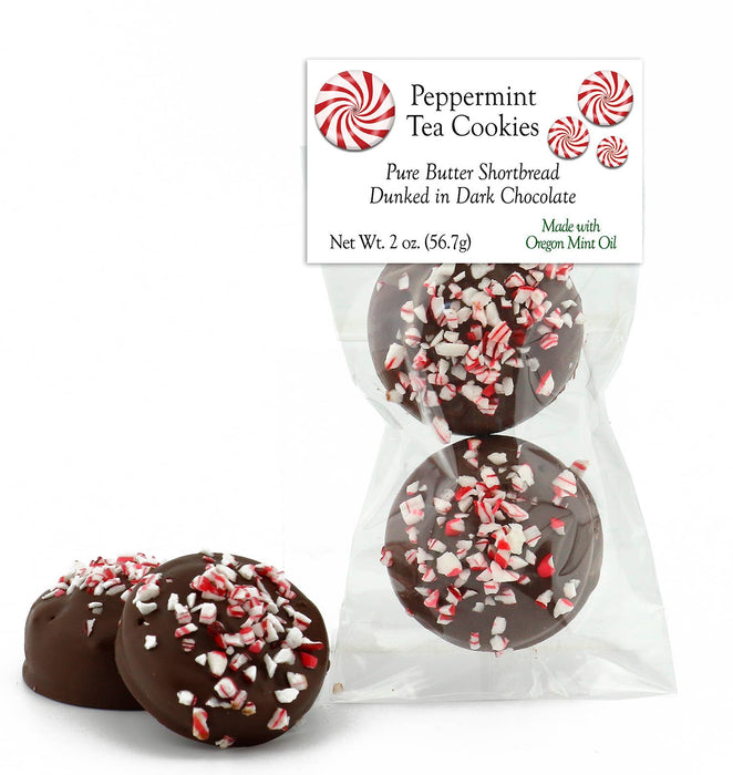 Cranberry Sweets & More - Peppermint Tea Cookies in Dark Chocolate