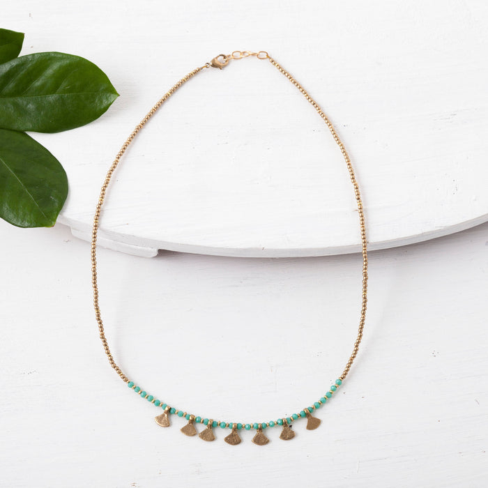 Baizaar - Triangle Drop Color Necklace