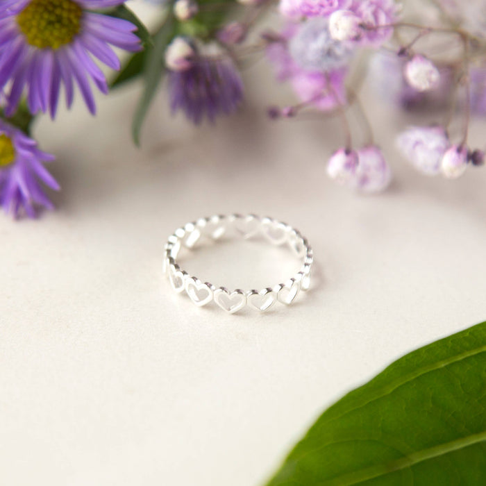 Stowaway Jewelry - Hearts Around Ring (Silver)