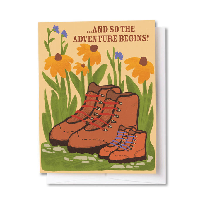 Tender Loving Empire - Baby Boots Adventure Begins Card