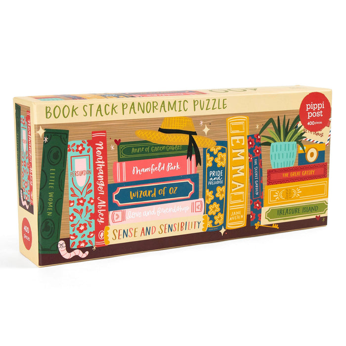 Pippi Post - Classics Bookshelf - 400 Piece Panoramic Jigsaw Puzzle