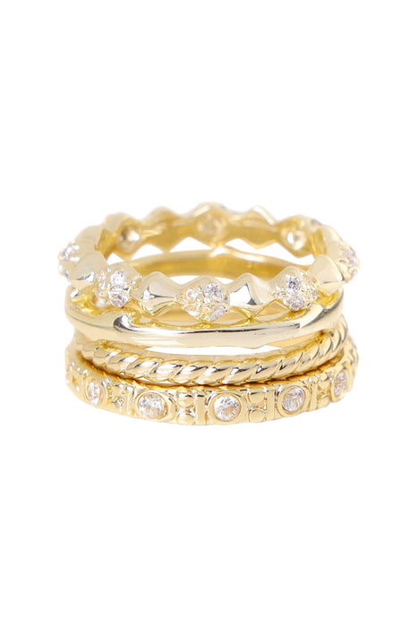 Zoey Simmons - Micro Pave Stack Ring Set