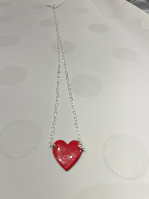 Forge + Fire Enamel Heart Necklace