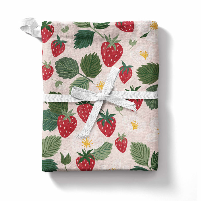 Strawberry Patch Tea Towel