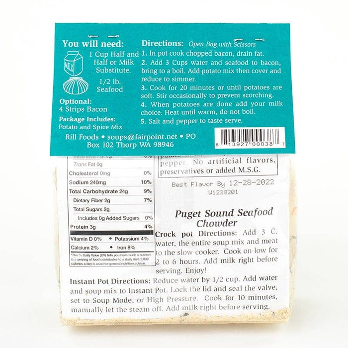 Rill Foods - Small Puget Sound Seafood Chowder Mix