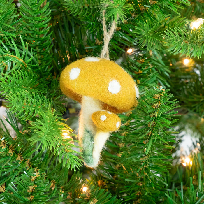 The Winding Road - Felt Mushroom Ornaments