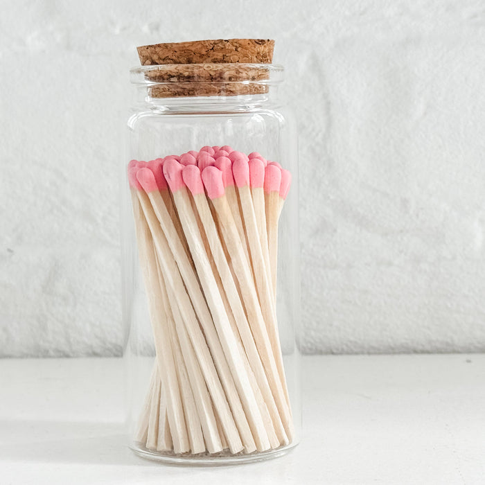 Moonlight Makers - Fancy Safety Matches in 4" Glass Vial - 4 COLORS (MV50)