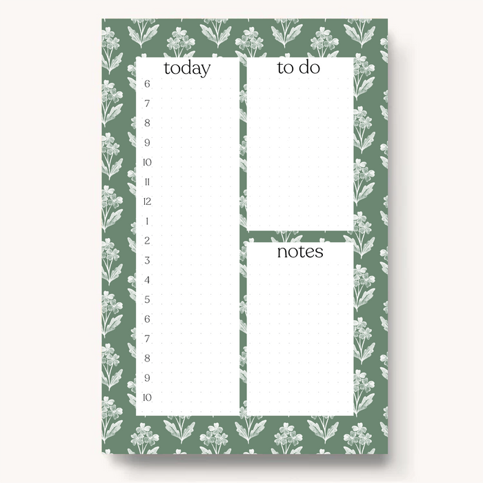 Elyse Breanne Design - Floral Daily Planner Notepad
