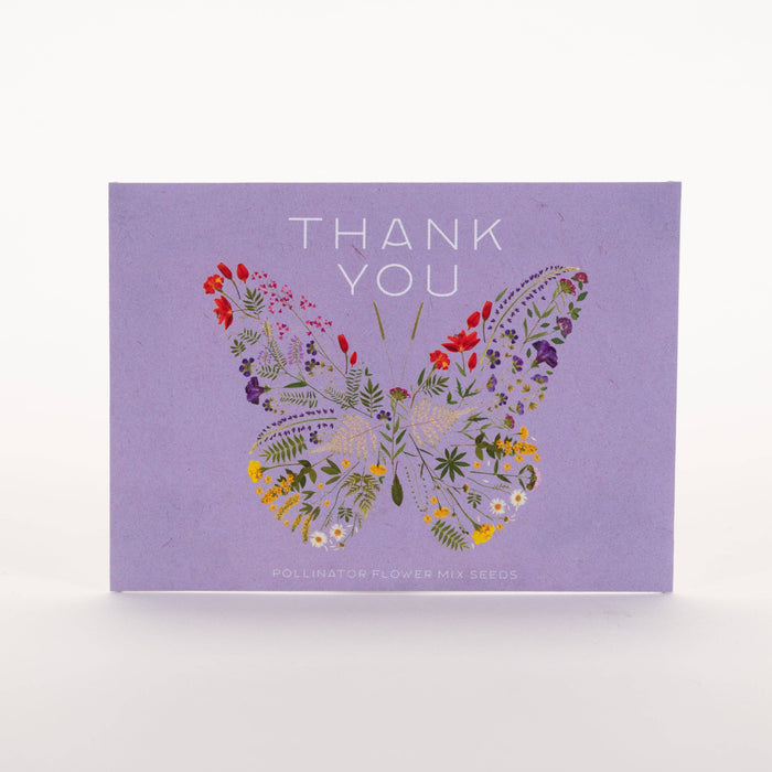 Bentley Seed Co. - Thank You Butterfly Pollinator - Pollinator Flower Mix Seed Packets