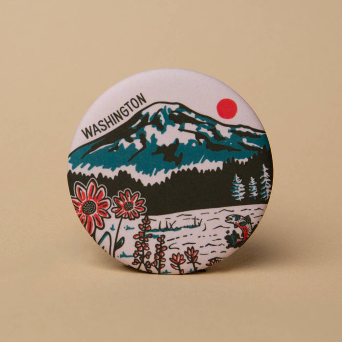 Tender Loving Empire - WA Mountain Lake Round Magnet