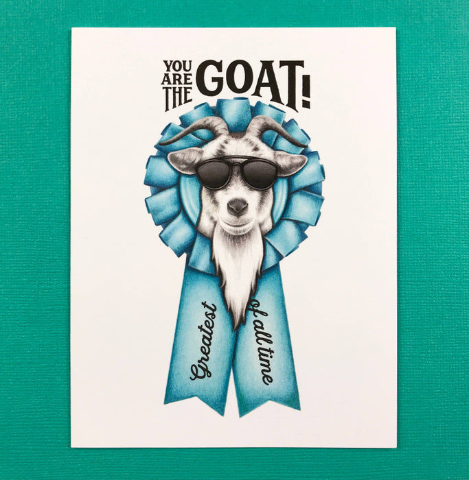 Abundance Illustration - A2 size You are the GOAT (greatest of all time) card