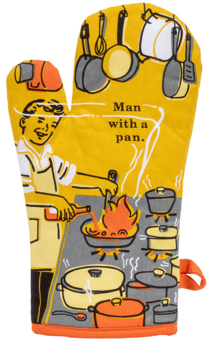 Blue Q - Man With A Pan Oven Mitt
