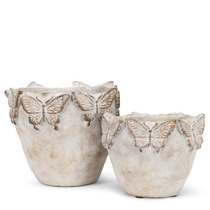Abbott - Butterfly Edged Planter-7"H