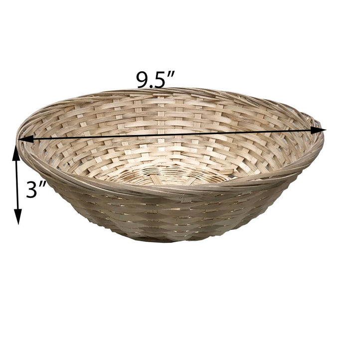 Bospak - 9.5" Handmade Woven Bamboo Bowl
