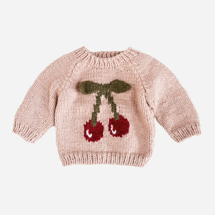 The Blueberry Hill - Cherry Pullover Sweater Baby Kid Fall Winter Fruit Gift