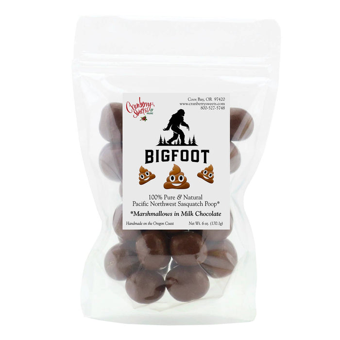 Cranberry Sweets & More - Bigfoot "Poop" Milk Chocolate Marshmallows