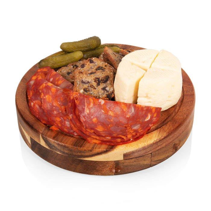 Picnic Time Family of Brands - Acacia Brie Cheese Cutting Board & Tools