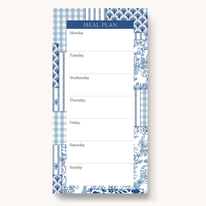Elyse Breanne Design - Floral Magnetic Meal Plan Notepad