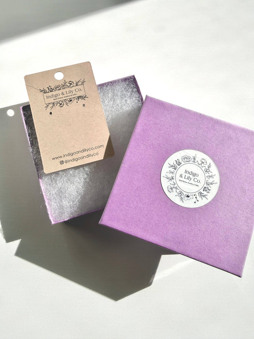 Indigo & Lily Co. - Pressed Forgetmenot Necklace