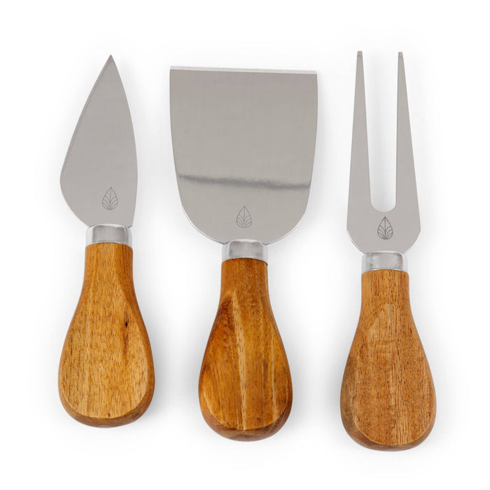 Picnic Time Family of Brands - Acacia Brie Cheese Cutting Board & Tools