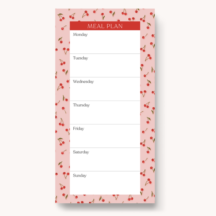 Elyse Breanne Design - Floral Magnetic Meal Plan Notepad