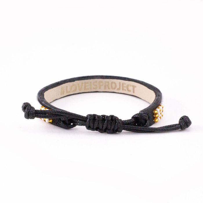 Love Is Project - Skinny LOVE Bracelet - White Gold