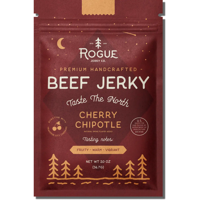 Rogue Jerky Co. - Cherry Chipotle Beef Jerky- 2.0 OZ.