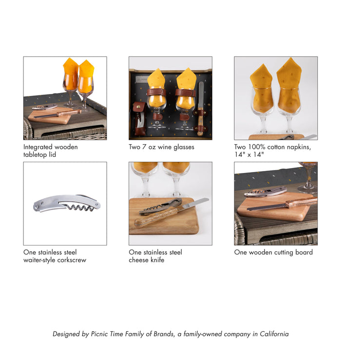 Picnic Time Family of Brands - Kabrio Wine & Cheese Picnic Basket