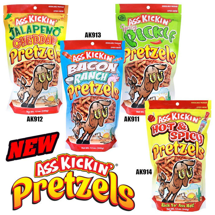 Southwest Specialty Food - Ass Kickin’ Bacon Ranch Pretzel Twists – 12 oz Bag